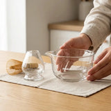 Matcha Schale & Besenhalter aus Glas